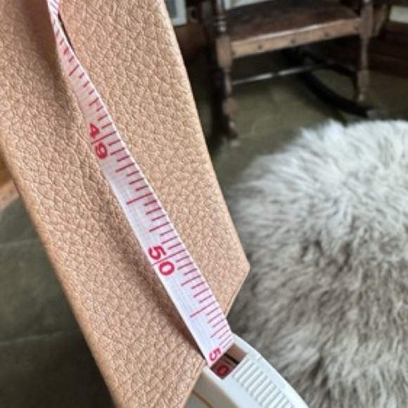 B-LOW THE BELT Mia Belt | Tan Pebbled Vegan Leather | NWT 50” - Picture 6 of 6